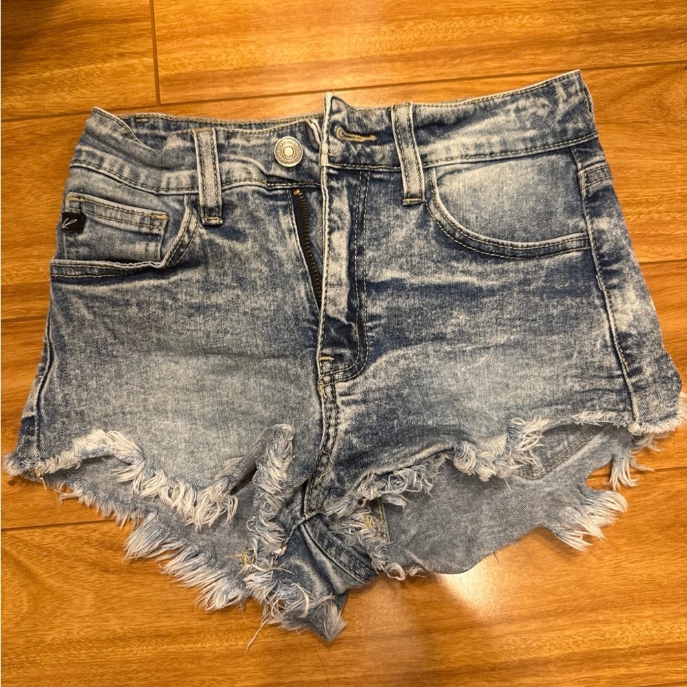 KanCan Distressed Blue Jean Shorts
